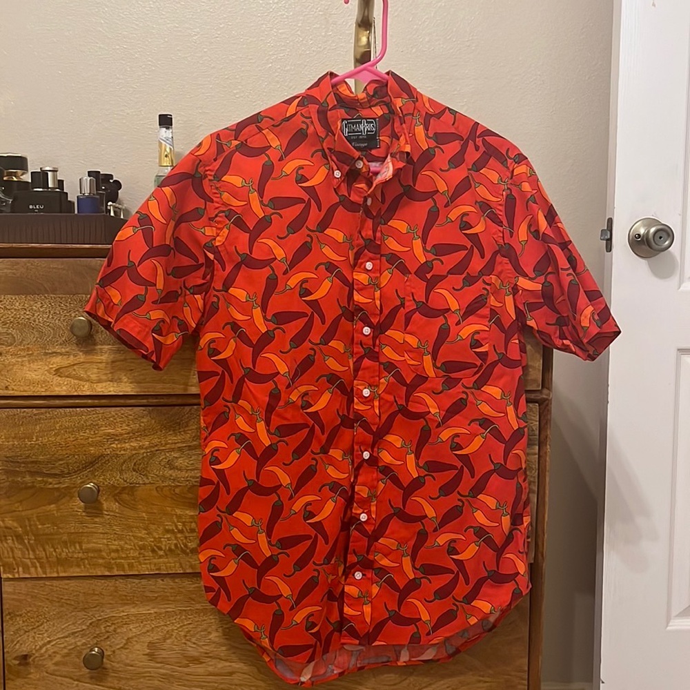 Gitman bros vintage summer shirt “chile pepper”